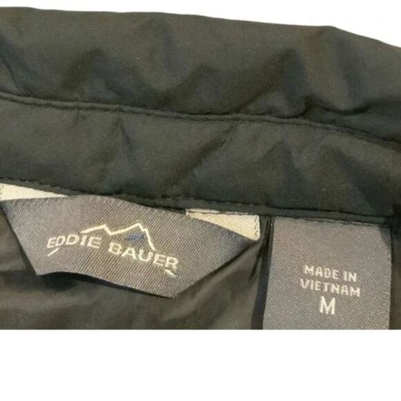 Eddie Bauer Quilted Puff Jacket Women's Size Medium Front Snap Button Pockets - Picture 9 of 10
